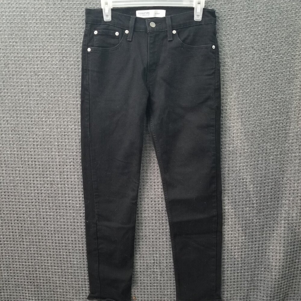 Levi Strauss Signature Jeans Black Men's S37 Slim 29 x 30